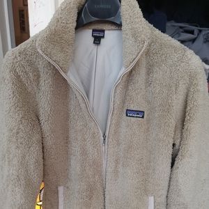 Patagonia Los Gatos Fleece Jacket Bleached Stone Cream Size Large